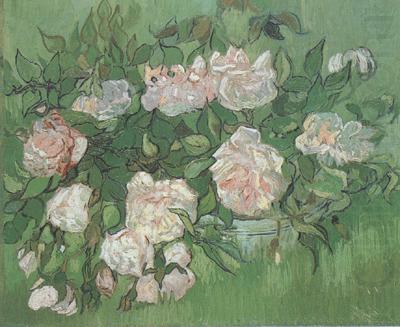 Still life:Pink Roses (nn04), Vincent Van Gogh